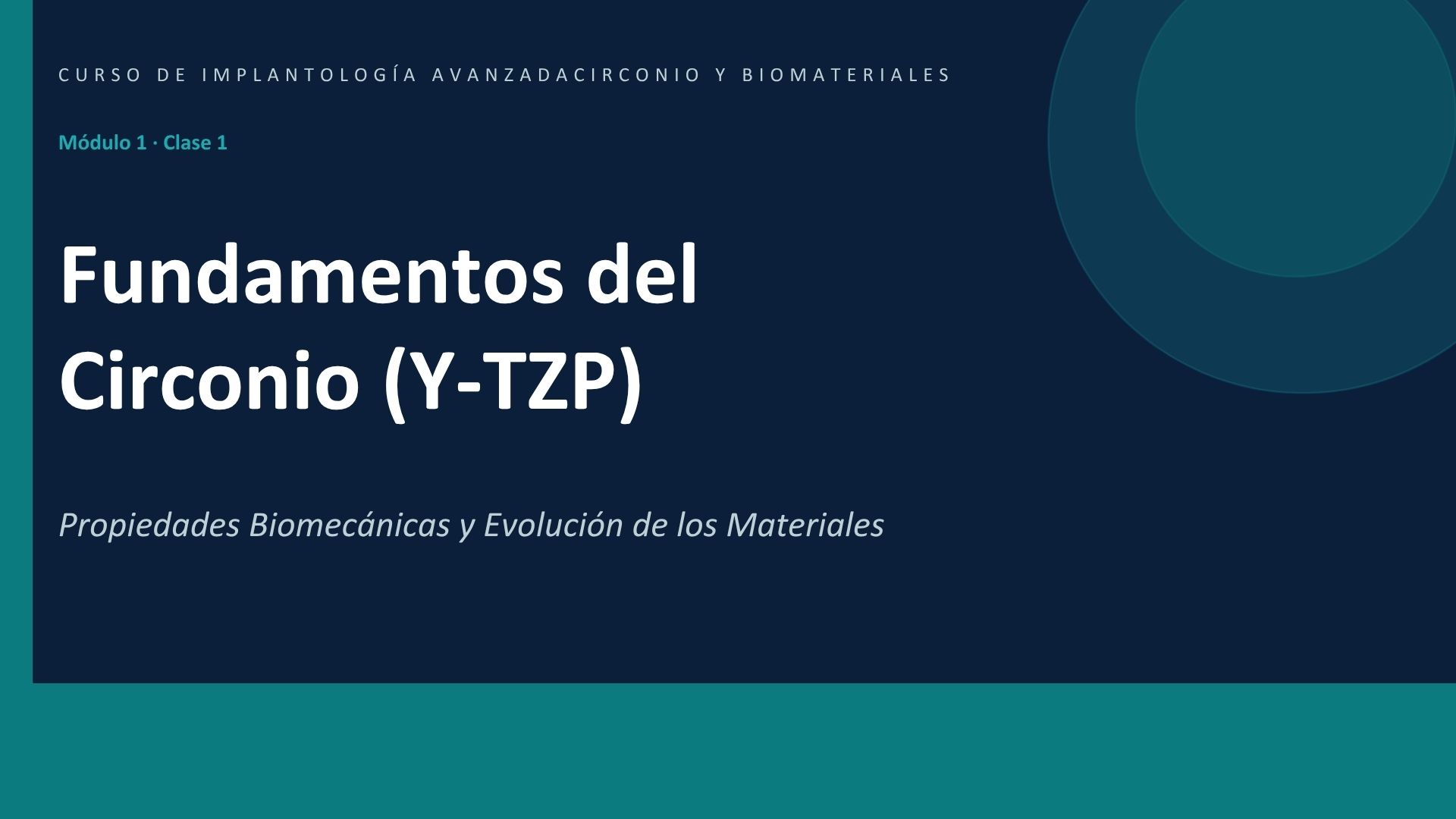 Fundamentos de los Implantes de Circonio y Biomateriales (Zirconia)