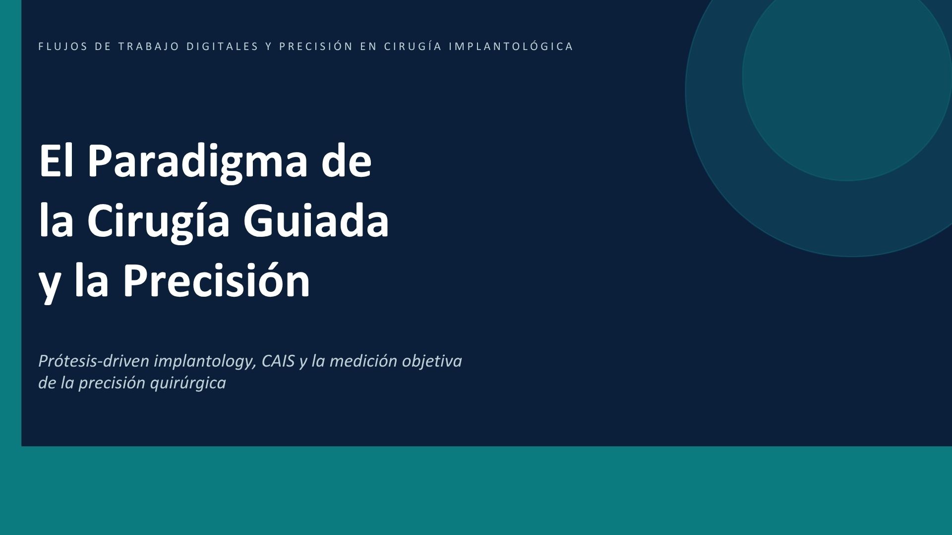 Flujos de Trabajo Digitales y Precisión en Cirugía Implantológica.